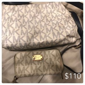 Michael Kors bag and wallet